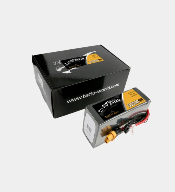 Tattu 12S 10000mAh 44.4V 30C Smart LiPo Battery | Batteryswift UAV Power